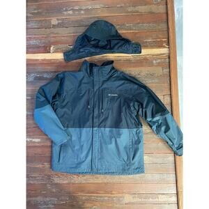 Columbia Interchange 3-in-1 Waterproof Jacket XXL Zip-In Softshell Hooded